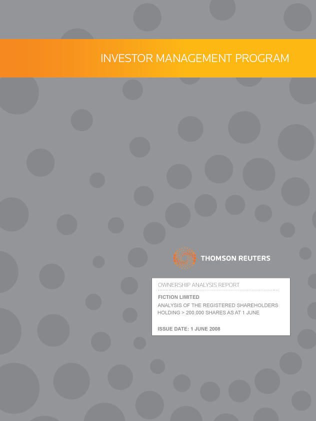 TR Investment Management Program Cover