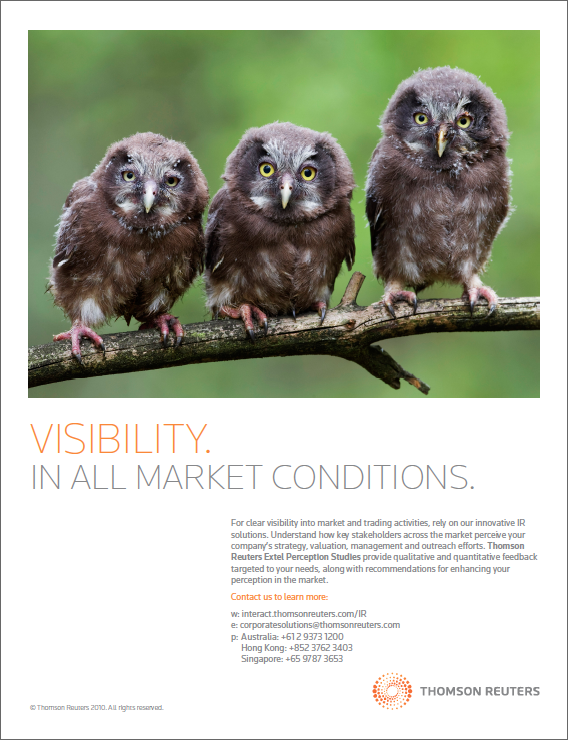 Thomson Reuters IR Magazine Ad